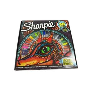 sharpie markers collectors edition 30 count 18 fine 12 ultra fine 6 color pages